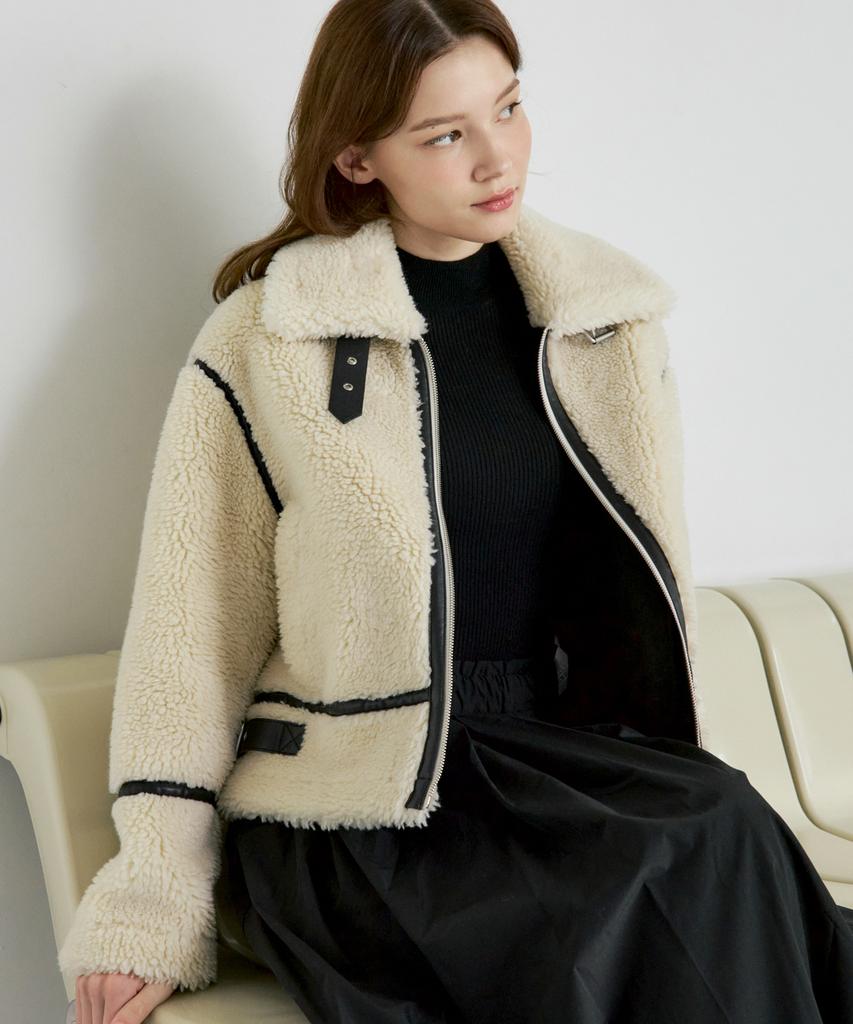 210Edit Unisex Fur Shearling Jacket [Polar Bear]_Zf4Jp051