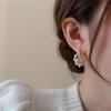 Personality Drop Earrings Pearl Ear Buckle Ear Hook Simple Pearl Earrings  Wedding