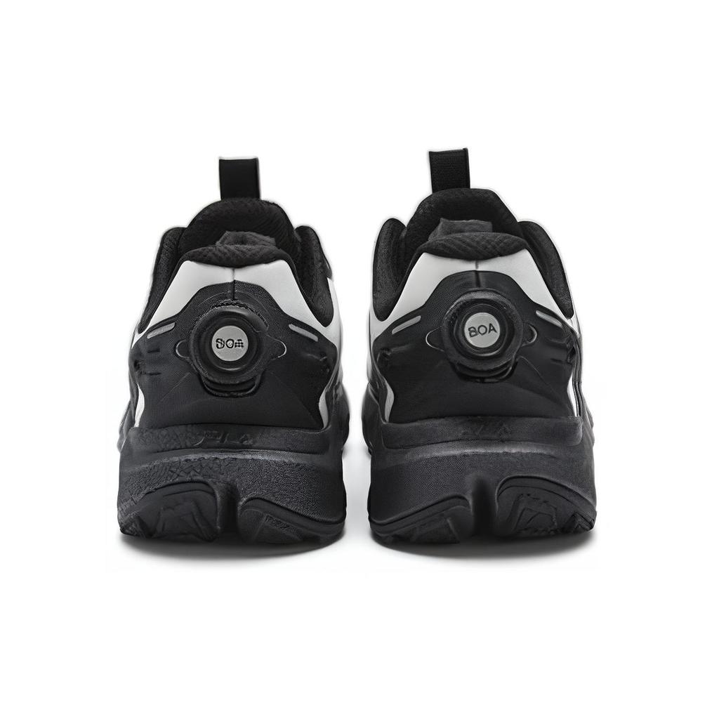 Fila Boa Wolf Comfortable Versatile Fabric Low-Top Casual Running Shoes Men Sneaker Black White A12M411204FLM