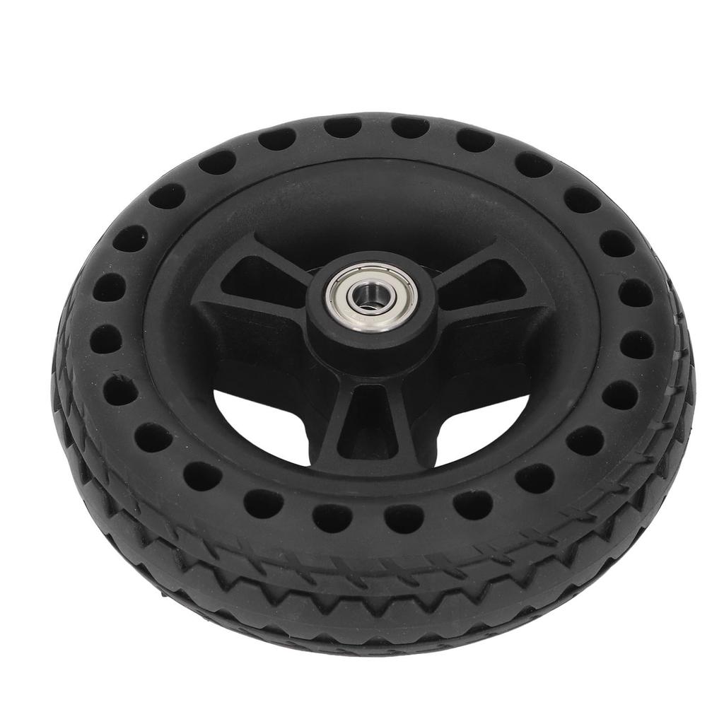 Колесо 6 дюймов TPE резиновое цельное, нескользящее, 75 кг, грузоподъемность, сменное колесо для ручной тележки