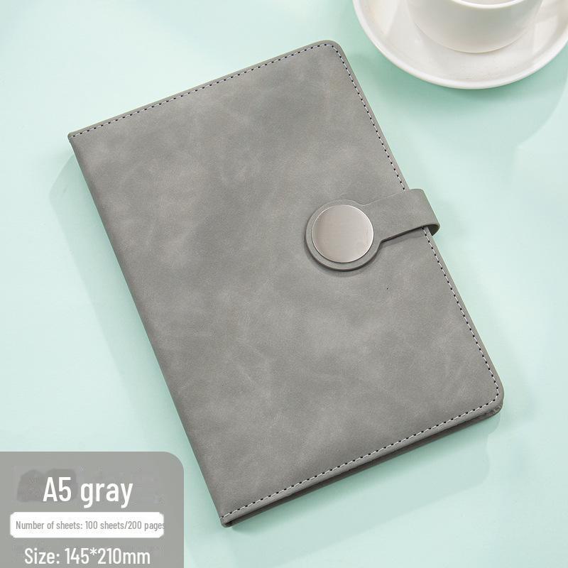 Подарочный набор из ретро-блокнотов высшего качества: В комплект входит блокнот с круглой пряжкой, справочник, USB-накопитель и магнитная застежка для деловых встреч.