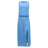 Women Sleeveless Casual Solid-Color Summer Swing Long Dresses Party Beach Round Neck Summer Dresses