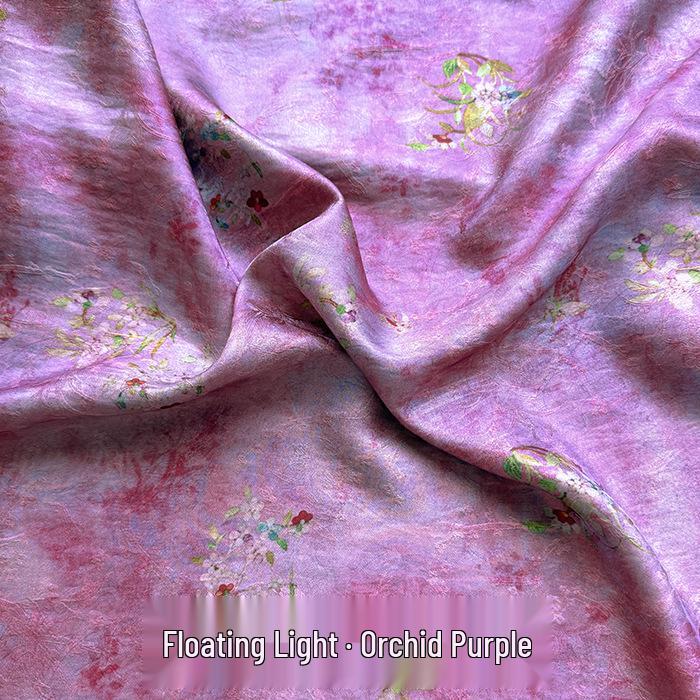 Роскошная напечатанная имитация шелка пряжа Xiangyun ткань для платья Cheongsam, мягкая китайская ткань для костюма Tang