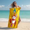 Personalized customized proof beach towel with plim plim pattern - soft, absorbent,quick-drying,perfect swimming,camping&bathing