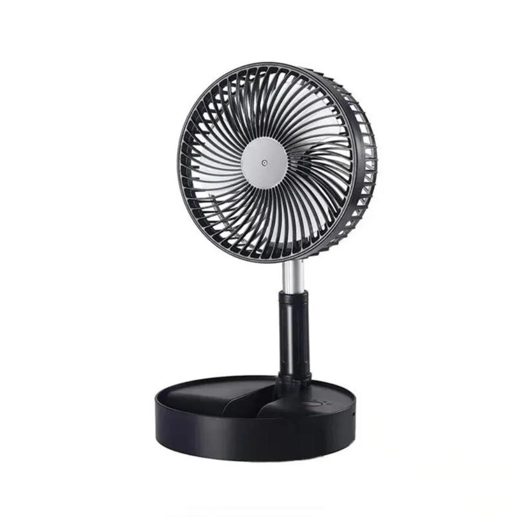 Retractable Electric Fan USB Charging Foldable Fan Portable Mini Four Speed Electric Fan Dormitory Outdoor Activity