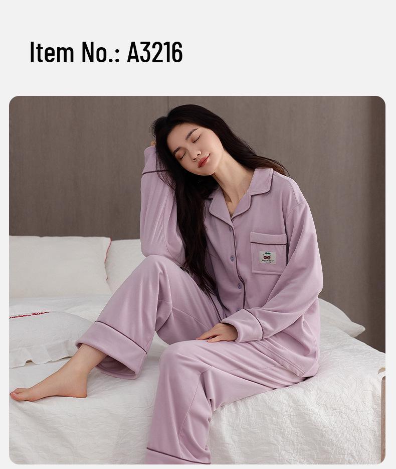 Женская зимняя пижама из бархата Sea Island - С длинным рукавом, длинными брюками, толстый кардиган из кораллового флиса, комплект домашней одежды