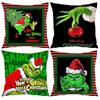 Fun Christmas Pillowcase Lumbar Pillowcase Sofa Home Decor Pillowcase