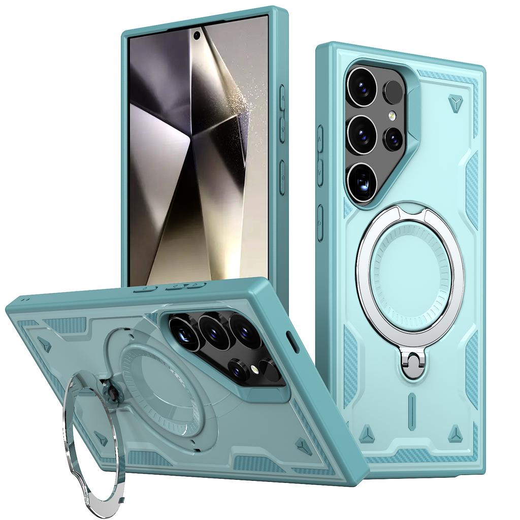 Чехол для Samsung Galaxy S25 S24 S23 Ultra Plus FE A16 A15 A55 4G 5G Вращающийся Магнитный Противоударный Чехол-подставка с Кольцом-держателем