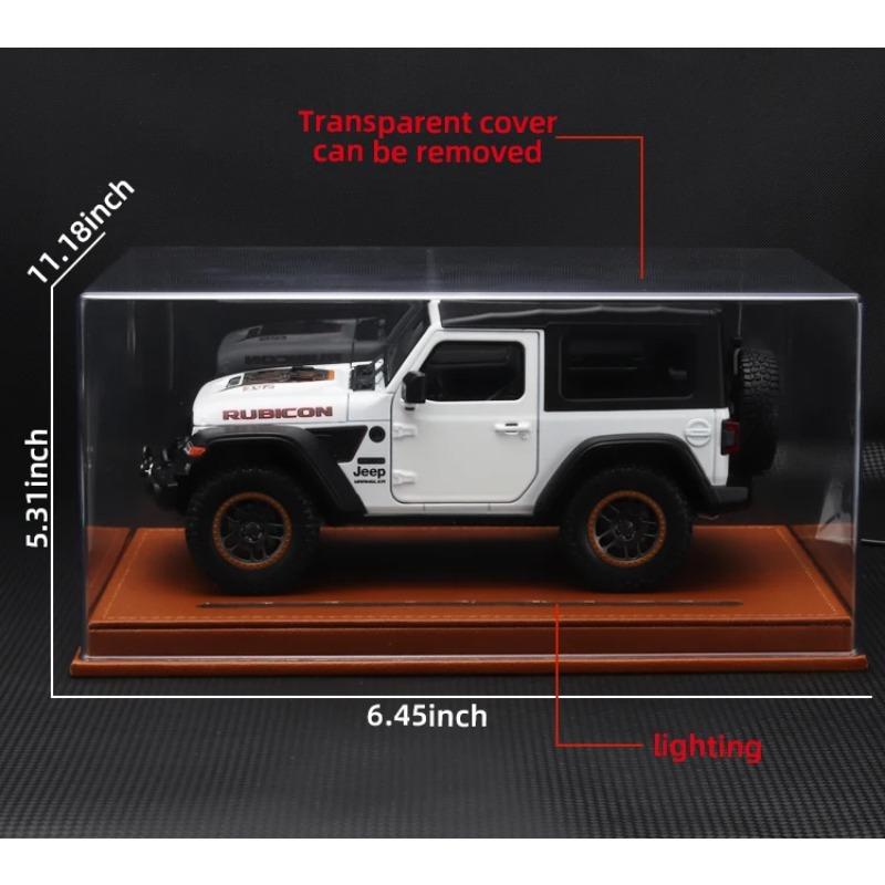 Игрушечная модель автомобиля Jeep Wrangler из сплава в масштабе 1/18 со звуковыми и световыми эффектами - идеальный подарок для детей и коллекционеров