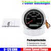 ZMFJH 30KMH-300KMH 85mm Analog Pulse Speedometer Gauge 7 Color Light Speed Meter Pulse Signal Speedometer Car Boat Yacht 12V24V