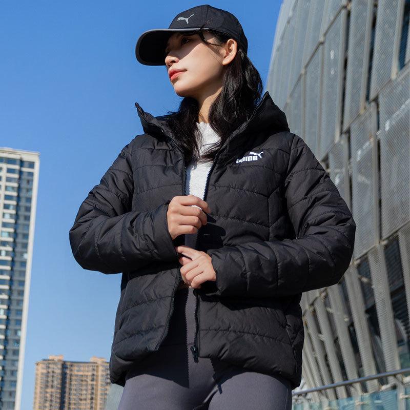 Puma Женский утепленный комплект: куртка с капюшоном и флисовые брюки