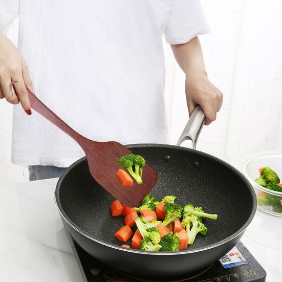 2 шт. Деревянные лопатки Квадратный набор диагональных лопаток для приготовления пищи, перемешивания, лопатка для вока, кухонная лопатка, угловая плоская лопатка