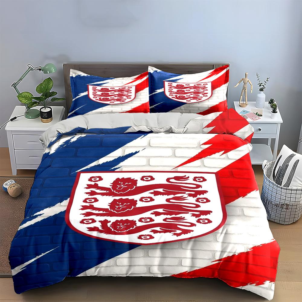 English Flag Lions Crest Bedding Set (1 duvet cover, 2 pillowcases, duvet not included) sofas
