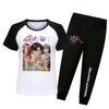 Demon Hunters Kpop Saja Boys Pattern Short Sleeved Shirt Long Pants Suit Pajama