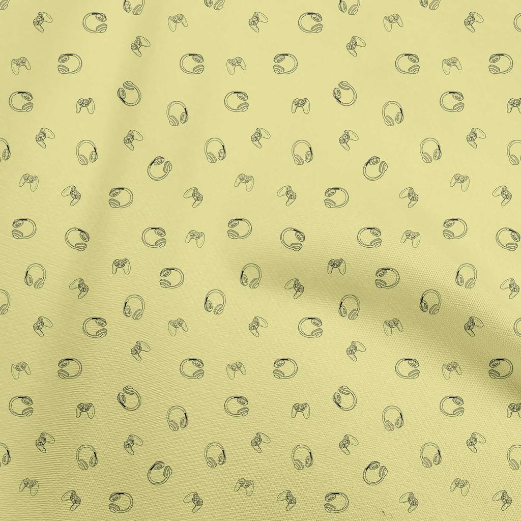 oneOone Хлопчатобумажная гибкая серая ткань Ретро ткань для наушников для шитья напечатанная ткань для рукоделия во дворе 40 дюймов