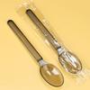 100Pcs Eco-Friendly Ice Cream Spoons Individually Packaged Dessert Cake Scoop  Tableware