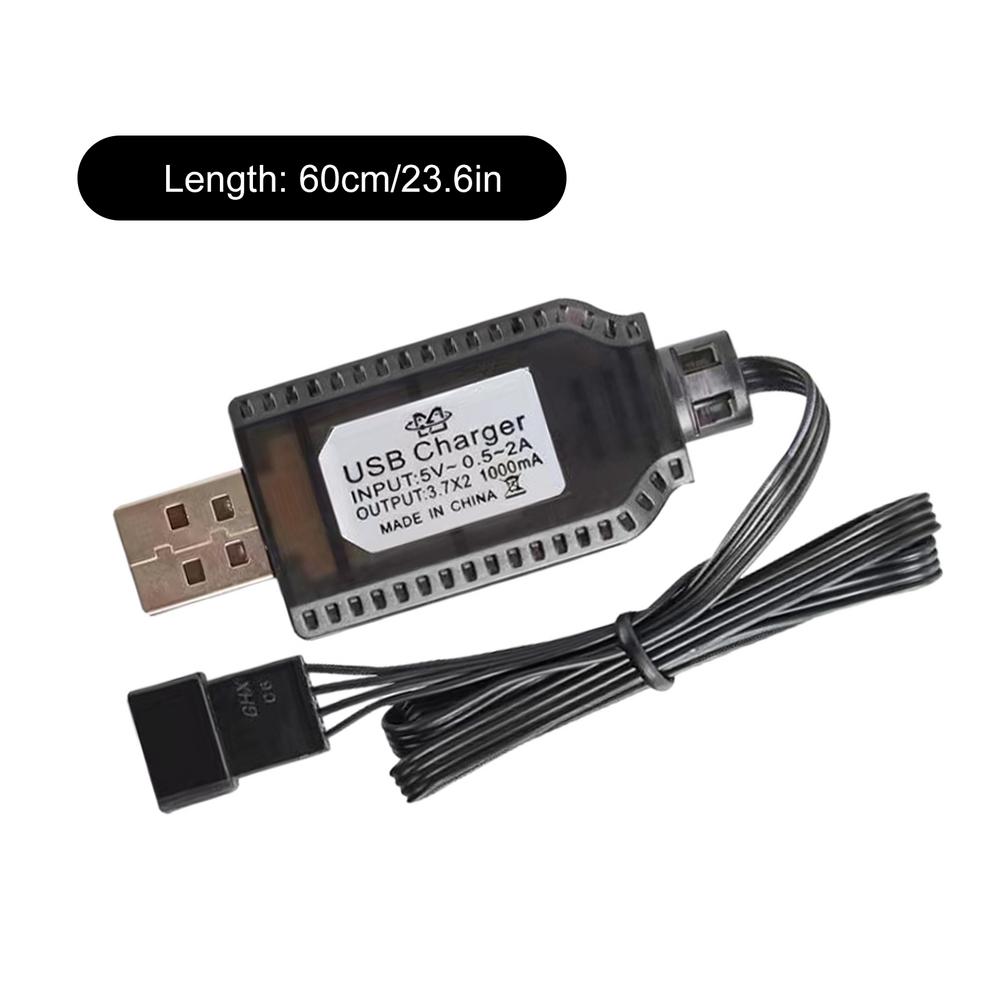 Lithium battery charger 7.4V XH-3P charging cable with protection toy aircraft accessories USB data cable