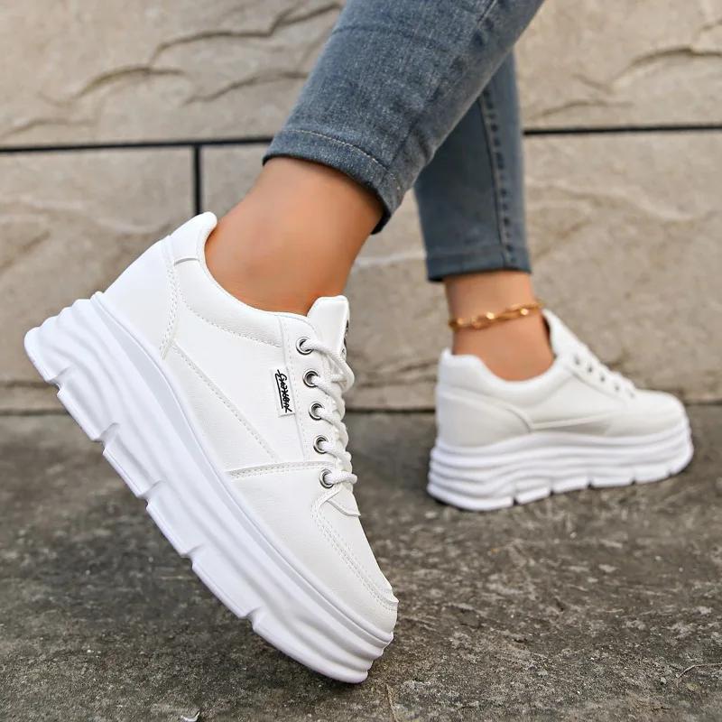 2024 Горячая Распродажа Универсальные Спортивные Туфли на Толстой Подошве Женская Мода Повседневные Женские Туфли на Мягкой Подошве Весенне-Осенняя Мода