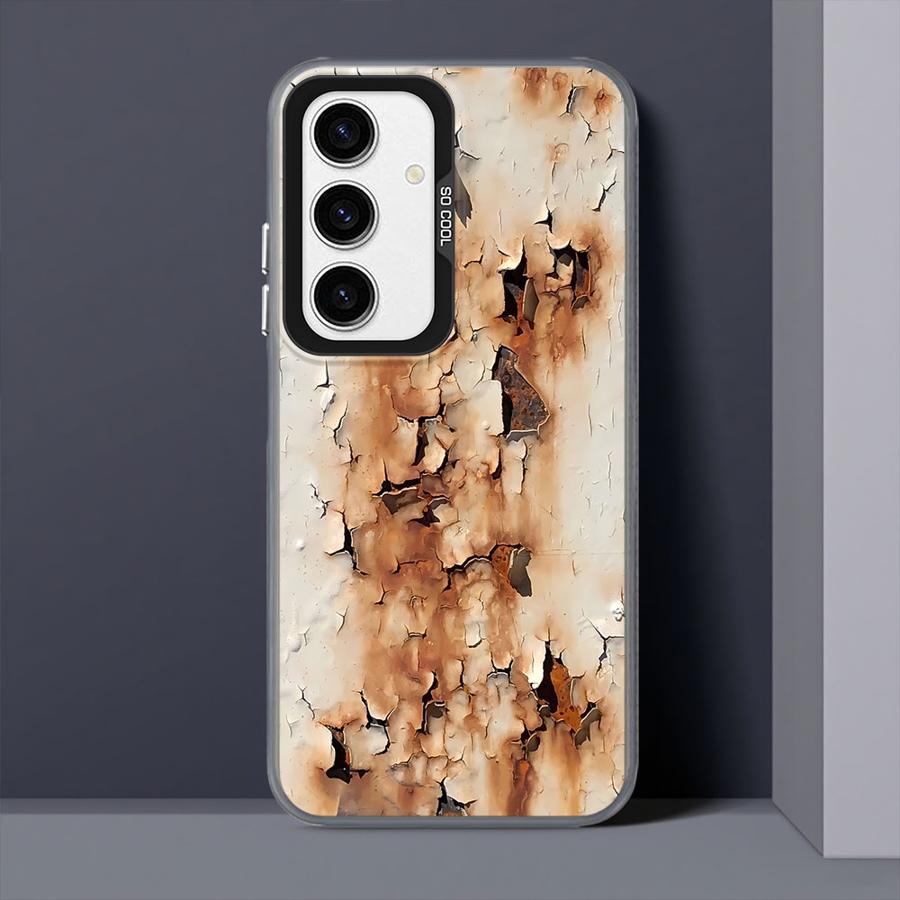 Retro Rust Design Phone Case for Samsung Galaxy A55 A52 A35 A73 A26 A36 A53 A51 A56 A54 A72 A71 Soft Shell