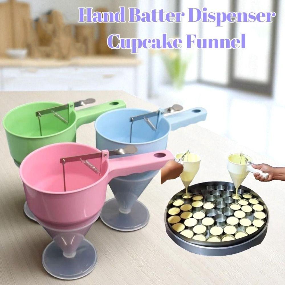 Adjustable Batter Dispenser with Stand Handle Small Food Ball Baking Tools Cooking Funnel Food