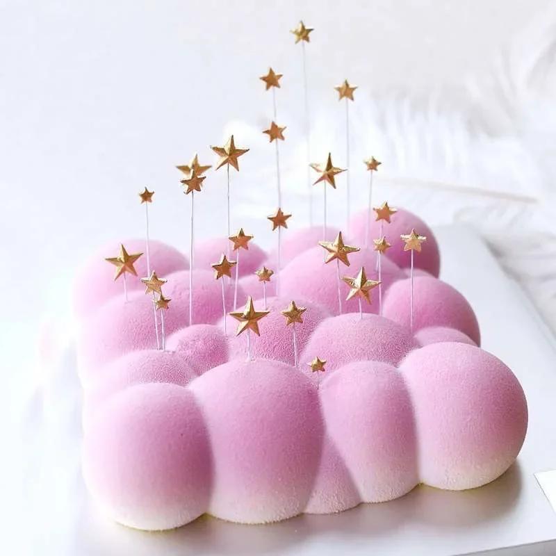 Форма для выпечки 3D Square Cloud Cake Mold в форме облака, белая силиконовая форма для выпечки мусса, торта, десерта