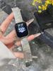 Wave Pattern Steel Band Stainless Steel Metal Strap for Apple Watch iWatch 12 11 10 Series Silver 38/40/41/42/44/45/46/49mm