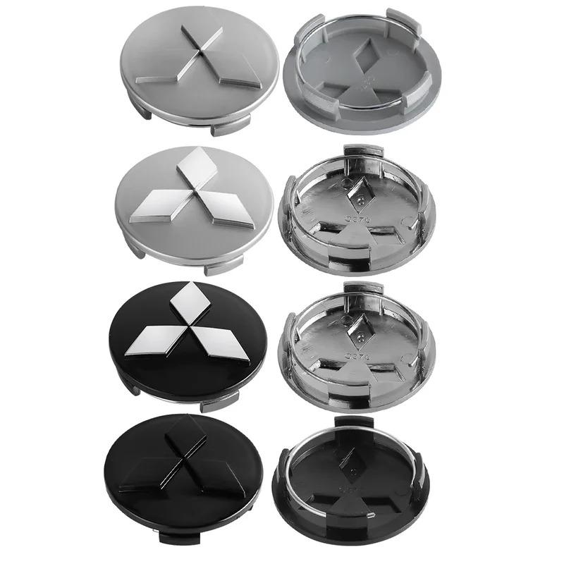 4pcs 60mm Car Hub Cap Wheel Center Emblem Cap For Mitsubishi Asx Outlander Lancer 10 3 L200 Xpander Pajero 4 Montero V73 Triton