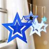 7pcs/lot Twinkle Star Paper Pendant Garland Ornaments Christmas Decorations for Home New Year Natal Noel Decor Navidad 2020