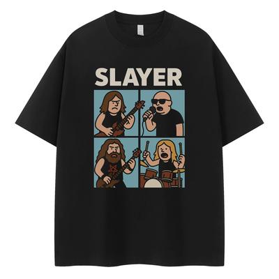 Футболка Slayer, Мягкая ткань, Повседневная одежда