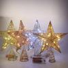 LED Christmas Tree Top Decoration Lighting Props Christmas Star New Tree Top Star with Lights Five-pointed Star Decorations