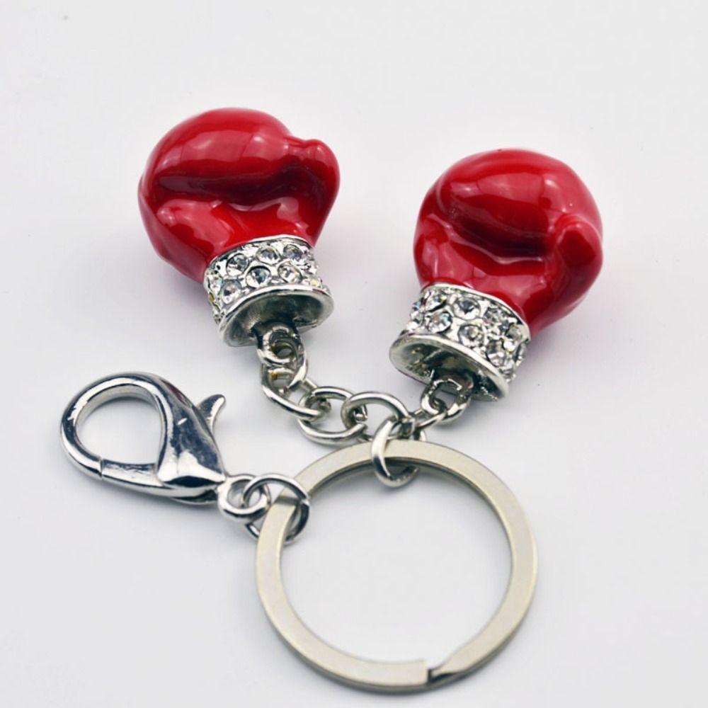 Аксессуары для рюкзака Металлический кулон Спичка Спорт Брелок для ключей Креативный брелок в виде боксерской перчатки Подарок