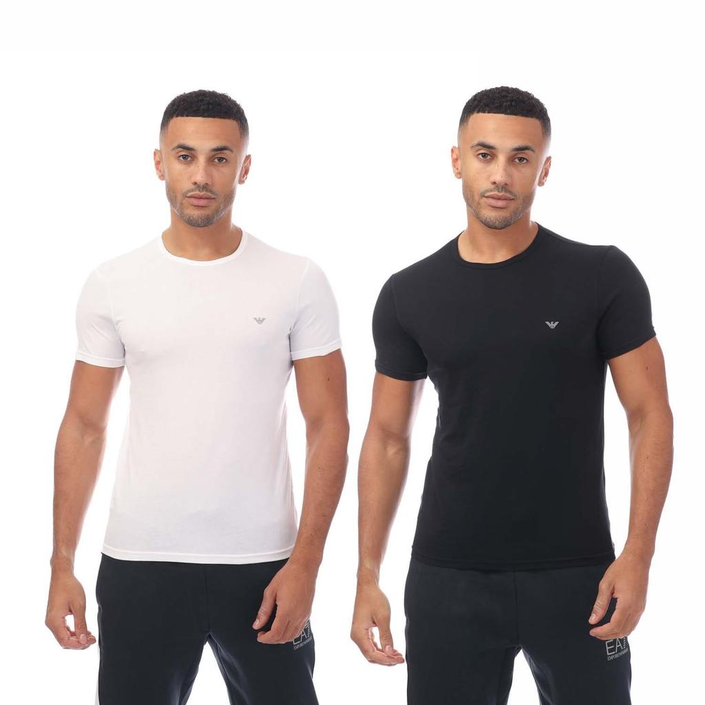 Emporio Armani Mens Crew Neck T-Shirt (Pack of 2)