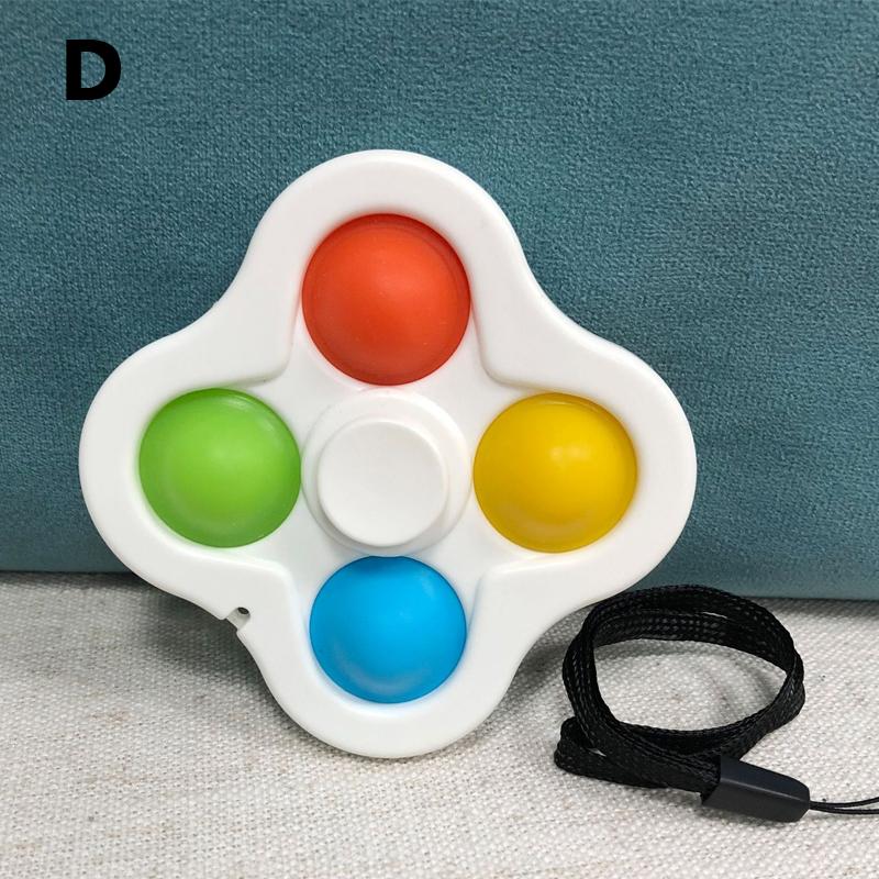 Игрушки для снятия стресса для детей и взрослых, сенсорные игрушки для аутистов, простые игрушки-непоседы с ямочками, брелок