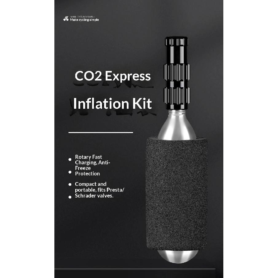 OFFBONDAGE CO2 Велосипедный Насос Портативный Быстро Надувающий Комплект Алюминиевый Сплав Велосипедный Насос AV/FV Без Баллона Аксессуары для Горного Велосипеда