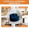 Ultra-soft single sofa with backrest, high-resilience foam.