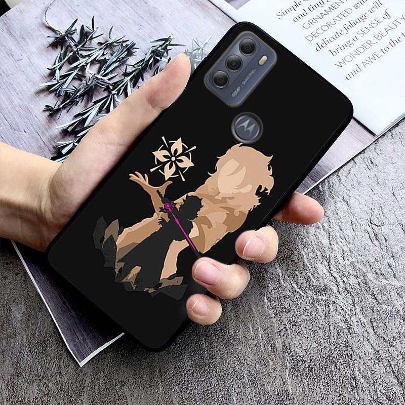 Чехол для телефона Genshin Impact с аниме для Motorola Moto G7 G8 G9 Play G7 Power G8 Plus G30 G10 G100 G60 G20 G Stylus G Pure