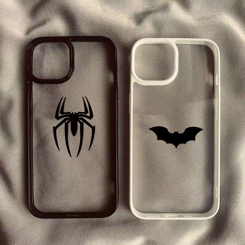 Case For Samsung Galaxy A06 A16 A54 A35 A15 A55 A52 A34 5G S24 S23 S22 Ultra S24 FE S25 Bat Spider Pattern Shockproof Cover