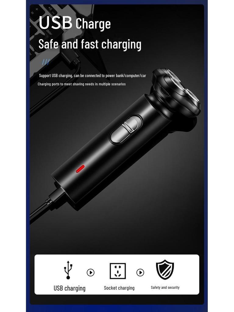 Новая аккумуляторная электрическая бритва для бороды 3 в 1 — многофункциональная, моющаяся, оригинальная