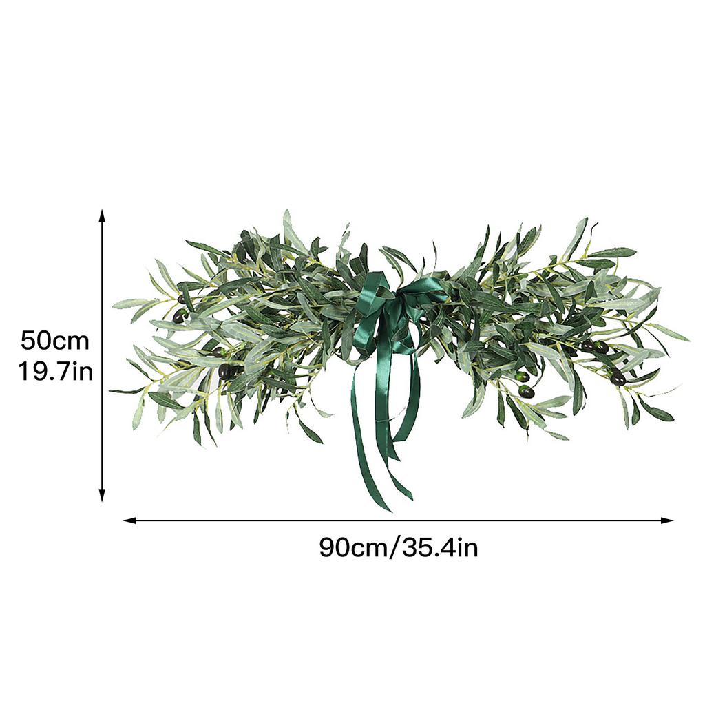 Имитация Оливкового Линтеля Венок Настенный Подвес Линтель Гирлянда Свадьба Украшение для Дома