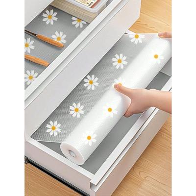 1 рулон подкладки для полок Daisy для кухонных шкафов, водонепроницаемая подкладка для холодильника EVA, коврик для шкафа, легкие подставки для столовых приборов, неклейкая подкладка для ящиков