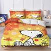 Постельное белье Snoopy для пары Пододеяльник Размер Twin Комплекты 100% Полиэстер 3D Детский Комплект Постельного Белья 3-Piece 1 Пододеяльник