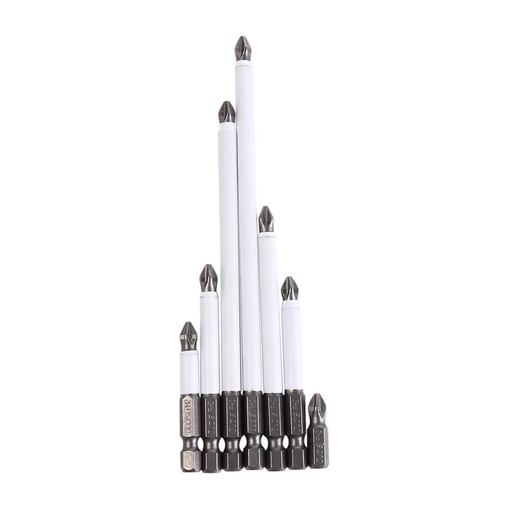 1/7pcs High Hardness Batch Head Anti Non-slip PH2 Screwdriver Bits Cross Bit  Power Hand Tools