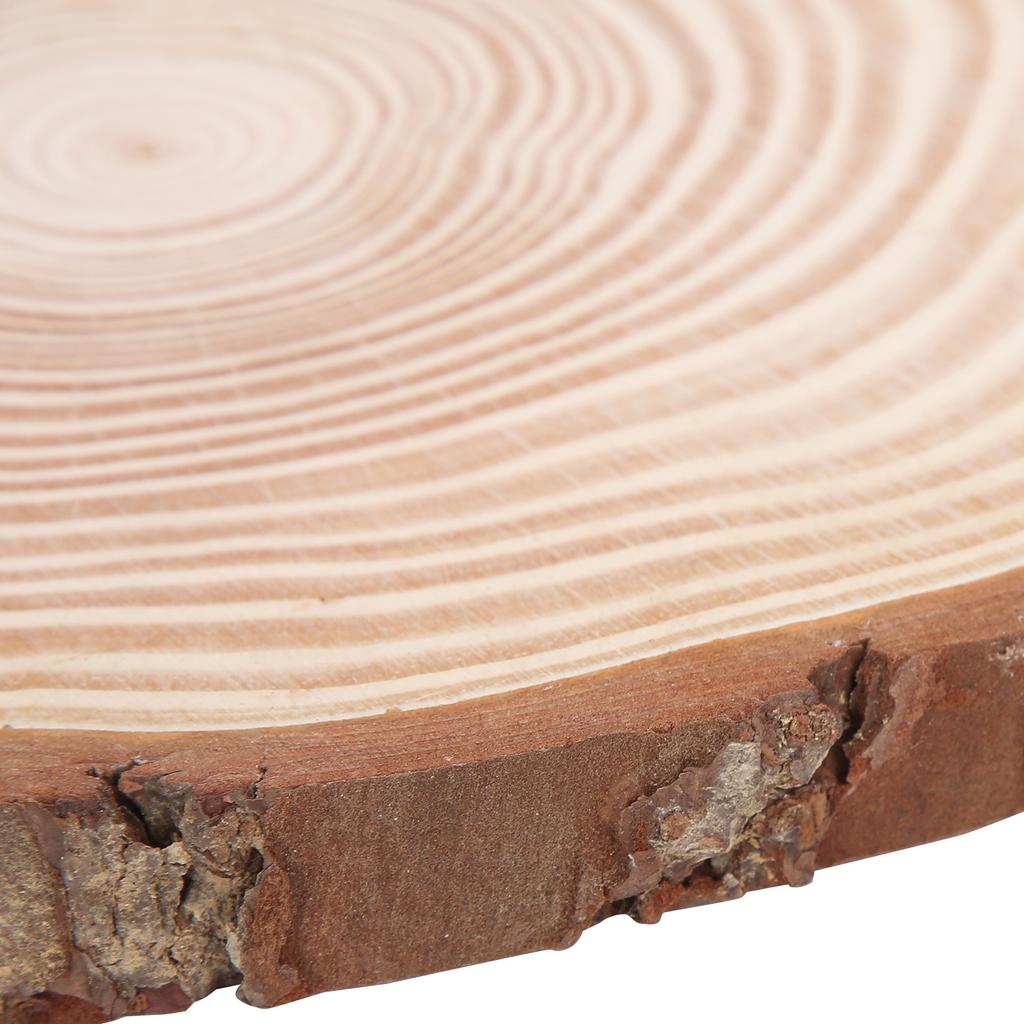 Натуральное дерево Необработанные деревянные круги Украшения Неправильное дерево с корой