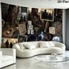 The Last Of Us Wall Tapestry Aesthetic Wall Hanging Printed Fabric Blanket Decorative Tapestries for Bedroom Living Room Home Decor