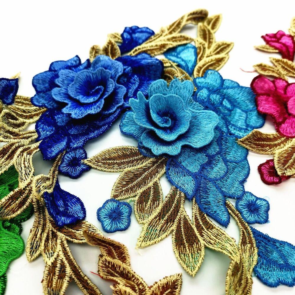 Floral Embroidery Embroidery Patch DIY Sew on Patch Fashion Elegant Sewing Accessories