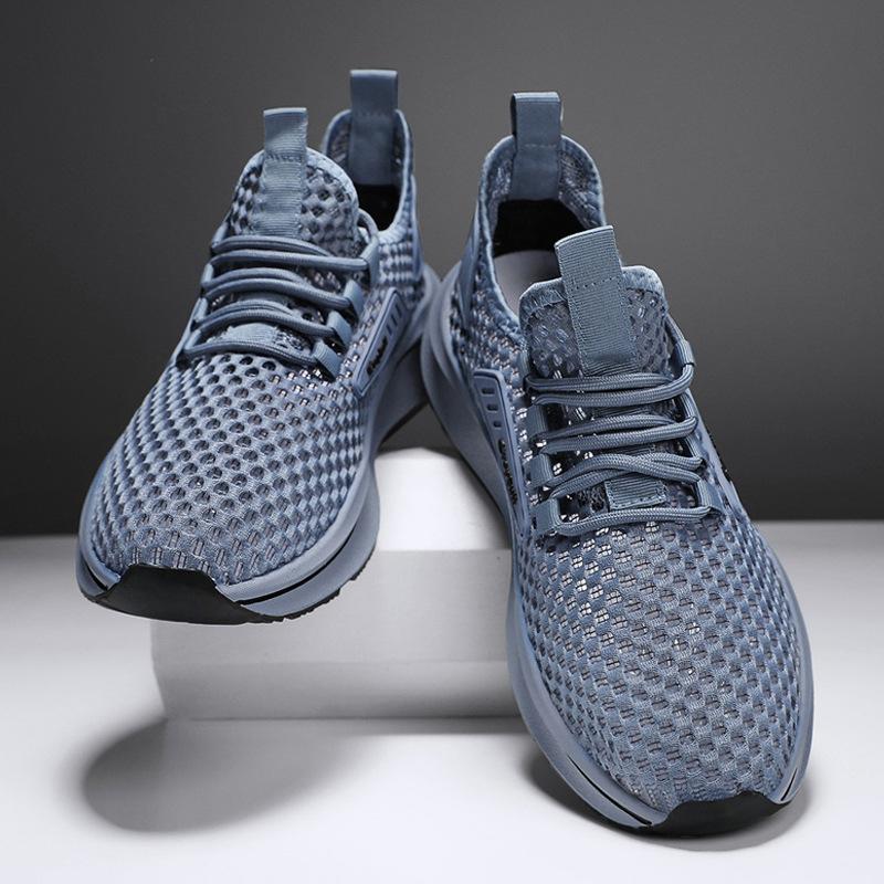 Модная мужская обувь Летние сетчатые лоферы Мужская молодежная студенческая обувь для активности Мужская модная универсальная мужская повседневная обувь для бега