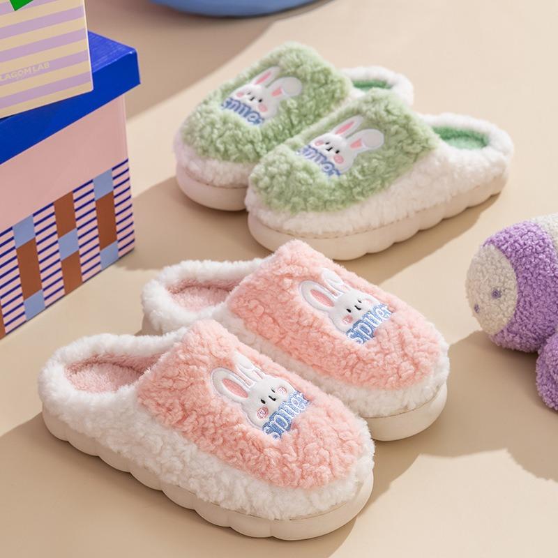 Тапочки Плюшевые тапочки на толстой подошве