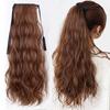 Synthetic Water Wave Ponytail Hair Extensions Clip In Pony Tail Hair Wig