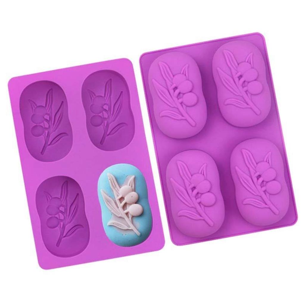 Овальная форма оливкового дерева силиконовая форма для DIY формочки для торта мыло желе формочка производитель ремесленные принадлежности