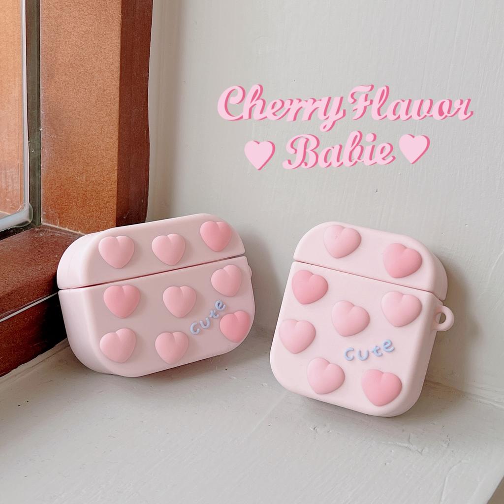 3D чехлы для наушников для AirPods, милый розовый защитный чехол с любовью для наушников, чехол для Apple Airpods 1/2/3/Pro